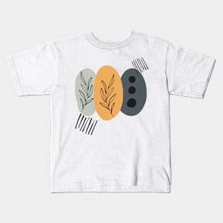 Abstract Floral Design Kids T-Shirt